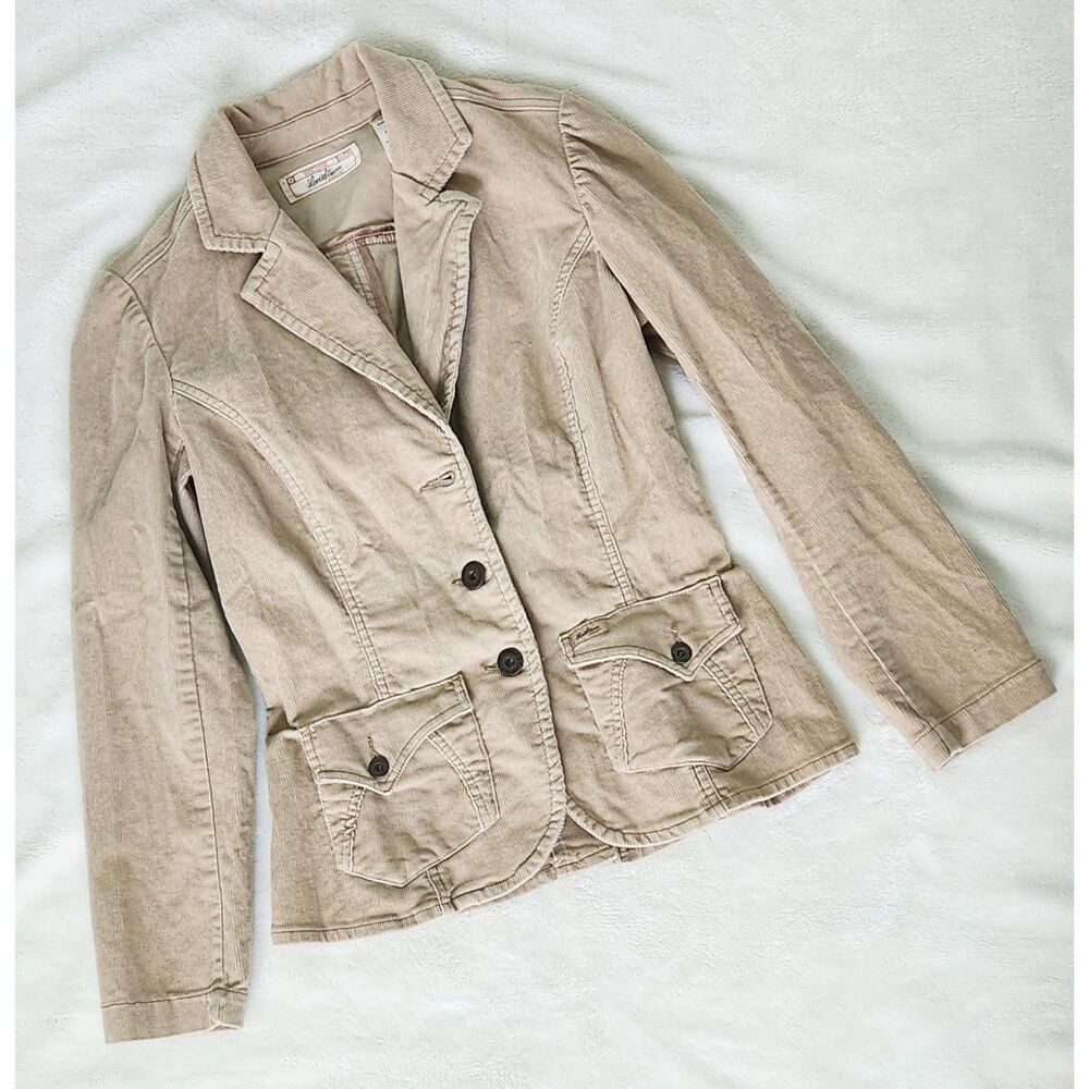 Levi Strauss corduroy vintage slim fit tan jacket